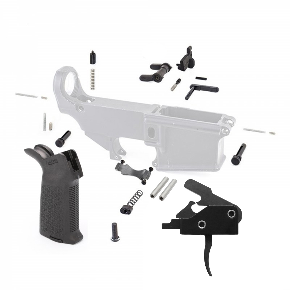 Lower Parts Kit w/ Magpul Grip & Drop-In Trigger System and Anti-Walk Pins